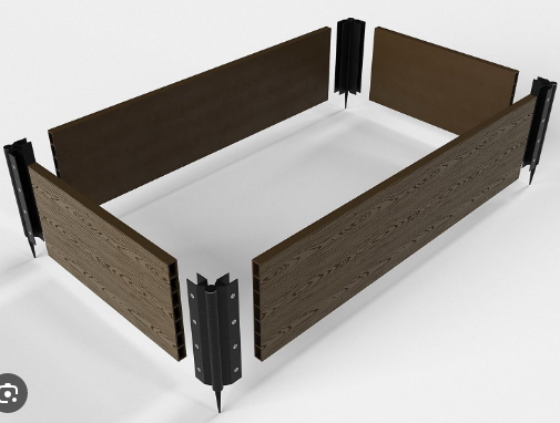 Угол шарнирный, стыковочный элемент 225х30мм Полипропилен