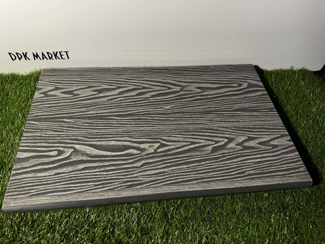 Ступень полнотелая 3D Step из дпк Серый